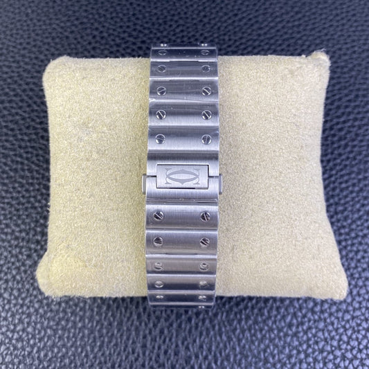 Fake Cartier Watch Santos de Cartier Large Stainless Steel Green Dial WSSA0062 BVF(1:1 replica)