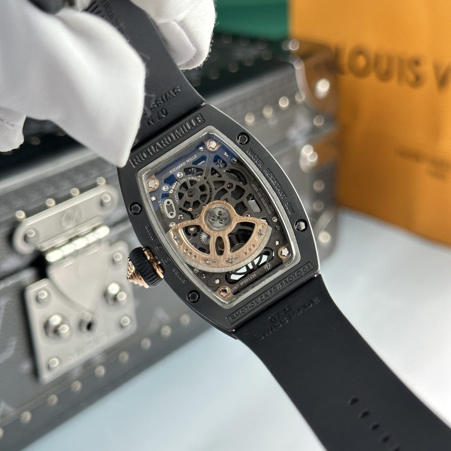 Richard Mille Best Replica Watch RM07 Black Ceramic 36mm