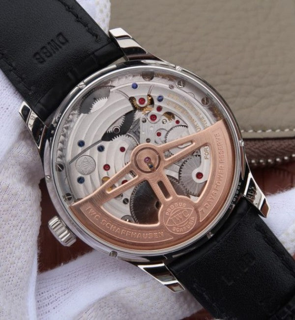 Replica IWC AZ Portuguese Tourbillon IW5046 White Dial YG Markers