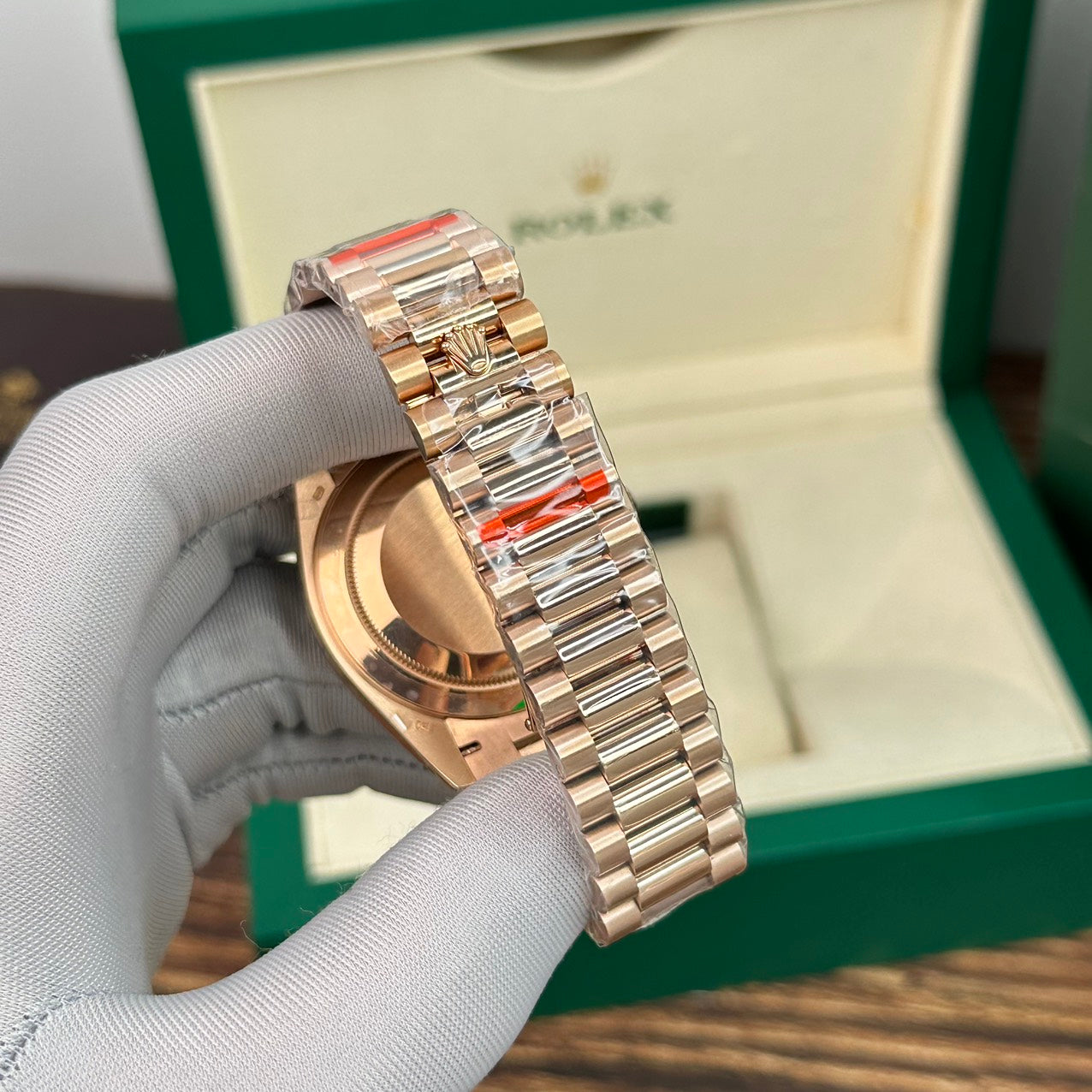 Rolex Replica 1:1 Watch Day-Date Rose Gold White Dial EW Factory 40mm