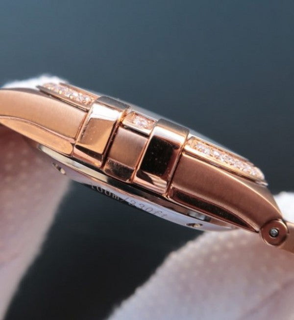 Replica Omega V6 Constellation Diamonds Bezel White Textured Dial RG Case A2500