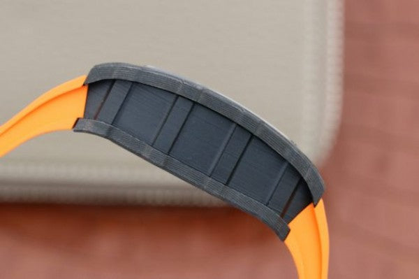 Replica Richard Mille RM035-02 Rafael Nadal FC Titanium Case KVF Skeleton Dial Orange Rubber Strap MIYOTA8215