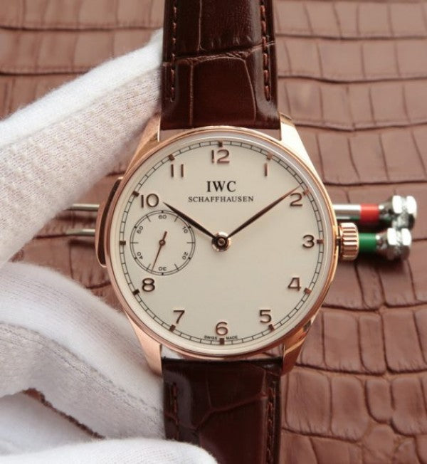 Replica IWC YLF Portuguese YG IW5242 White Dial A95290