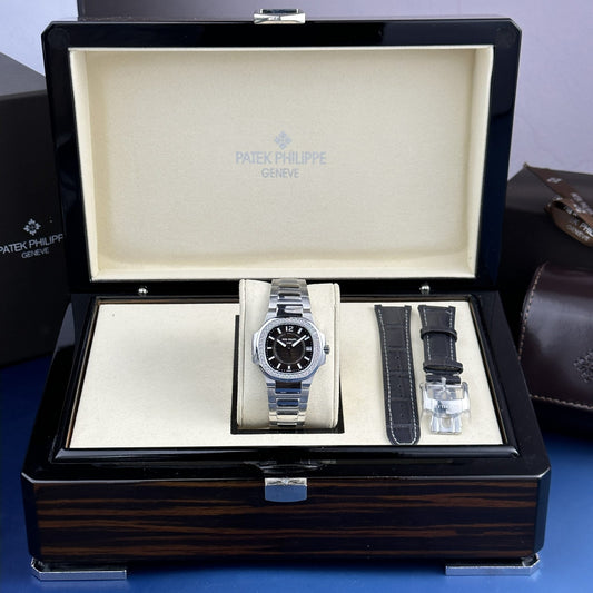 Patek Philippe Replica Watches Nautilus 7010 Womens Black Dial 32mm