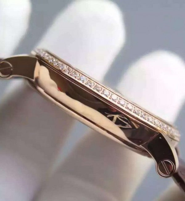 Replica Cartier Rotonde De Cartier Tourbillon RG Diamonds Bezel