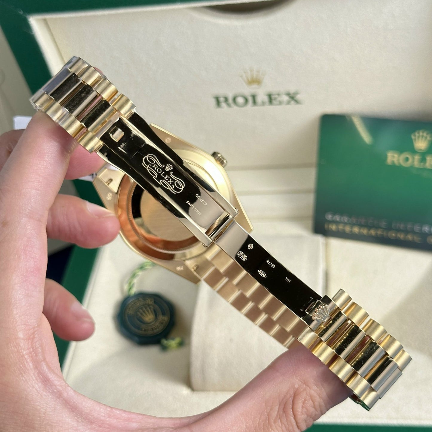 Rolex Replica 1:1 Watch Day-Date 228238 Gold Wrapped 18K Yellow Gold 178 grams GM Factory 40mm
