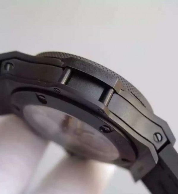 Replica Hublot Big Bang 44mm Vendome Real Tourbillon Black Black Gummy