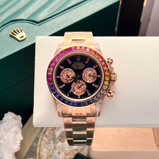 Rolex Best Replica Watch Cosmograph Daytona 116595RBOW Black Dial Noob Factory 40mm