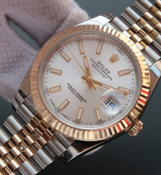 Replica Rolex DateJust II 41mm SS/YG Silver Dial Stick Marker SS/YG Bracelet A2836