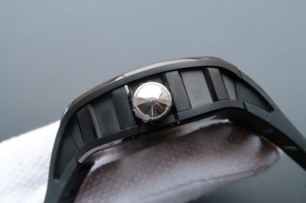 Replica Richard Mille RM057 Dragon Phoenix PVD SS Case Silver Dragon Dial Black Rubber Strap