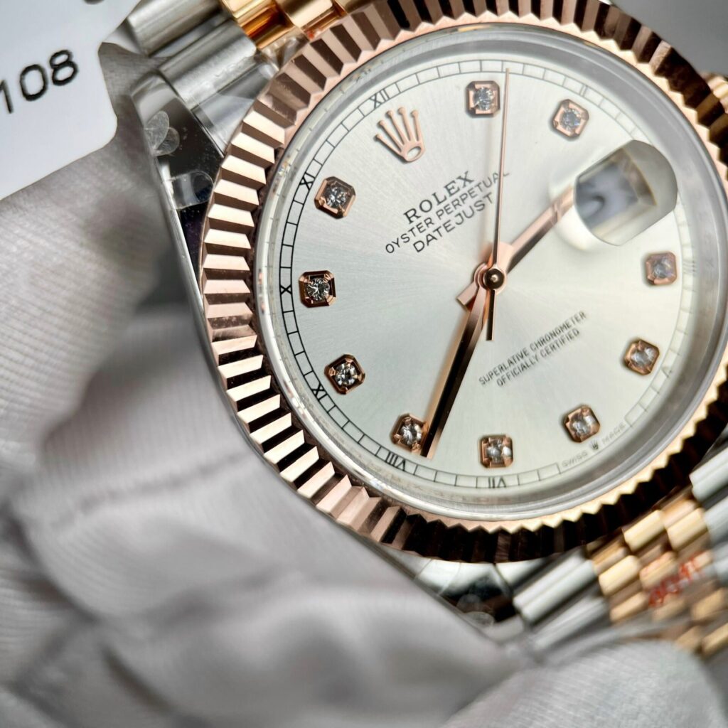 Rolex Replica Watch DateJust 126331 Gold Wrapped Sliver Dial GM Factory 41mm