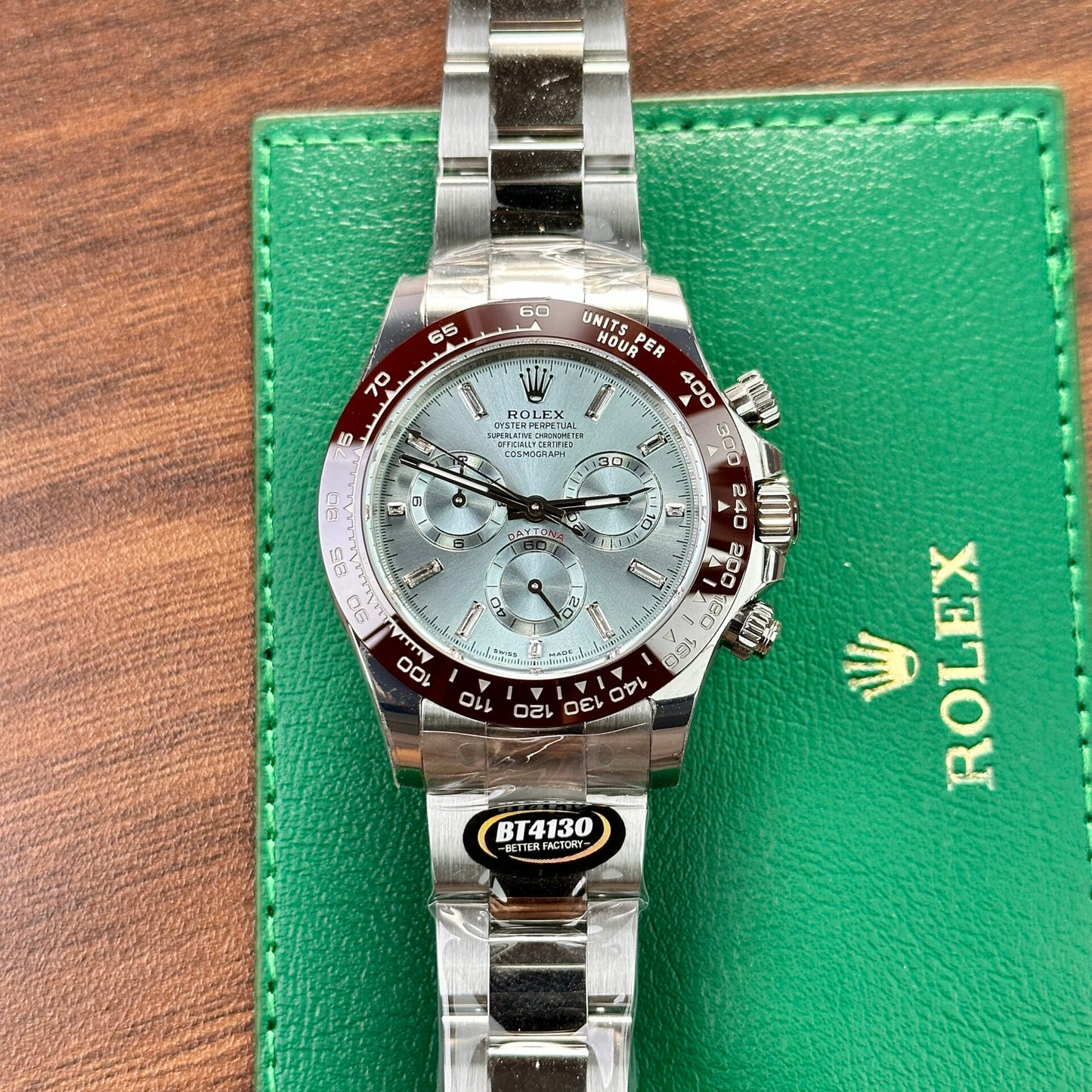 Rolex Daytona 126506 Ice Blue Metal Strap Replica Watch BT Factory 40mm