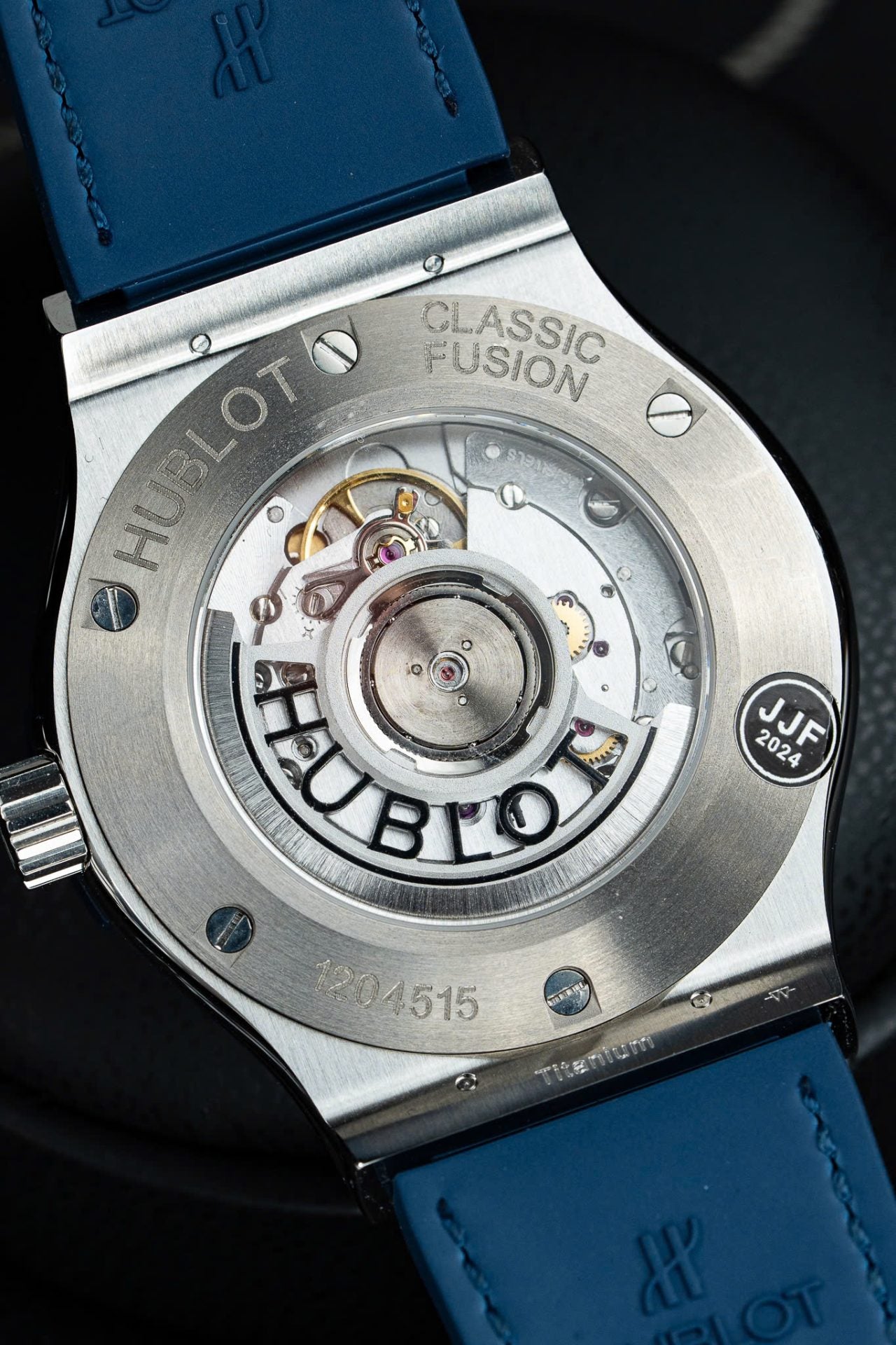 Hublot Classic Fusion Titanium Rainbow Refined Synthentic Gemstones Bezel Best Copy 42mm