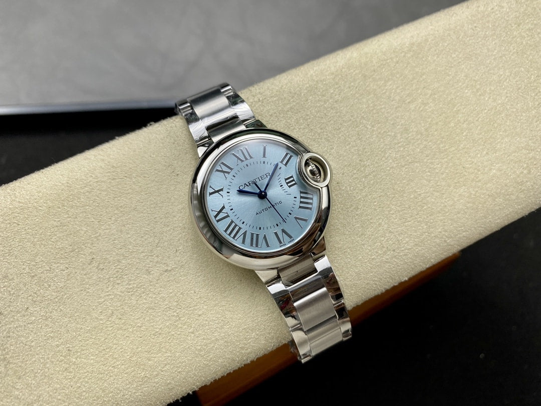 Ballon Bleu de fake cartier watch 33 mm mechanical movement with automatic winding-3KF(1:1 replica)