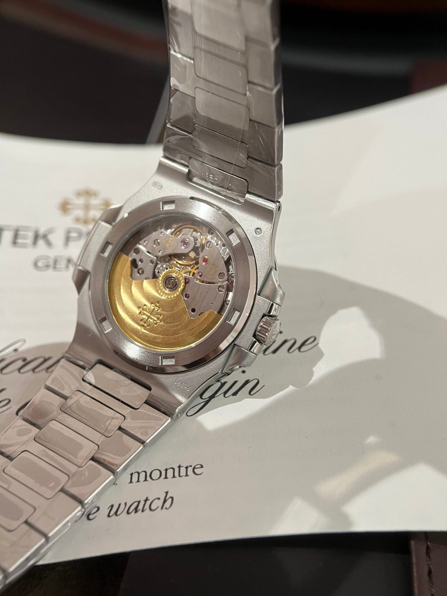 Patek Philippe 5726G Replica Watch Steel Strap Blue Dial 40.5mm