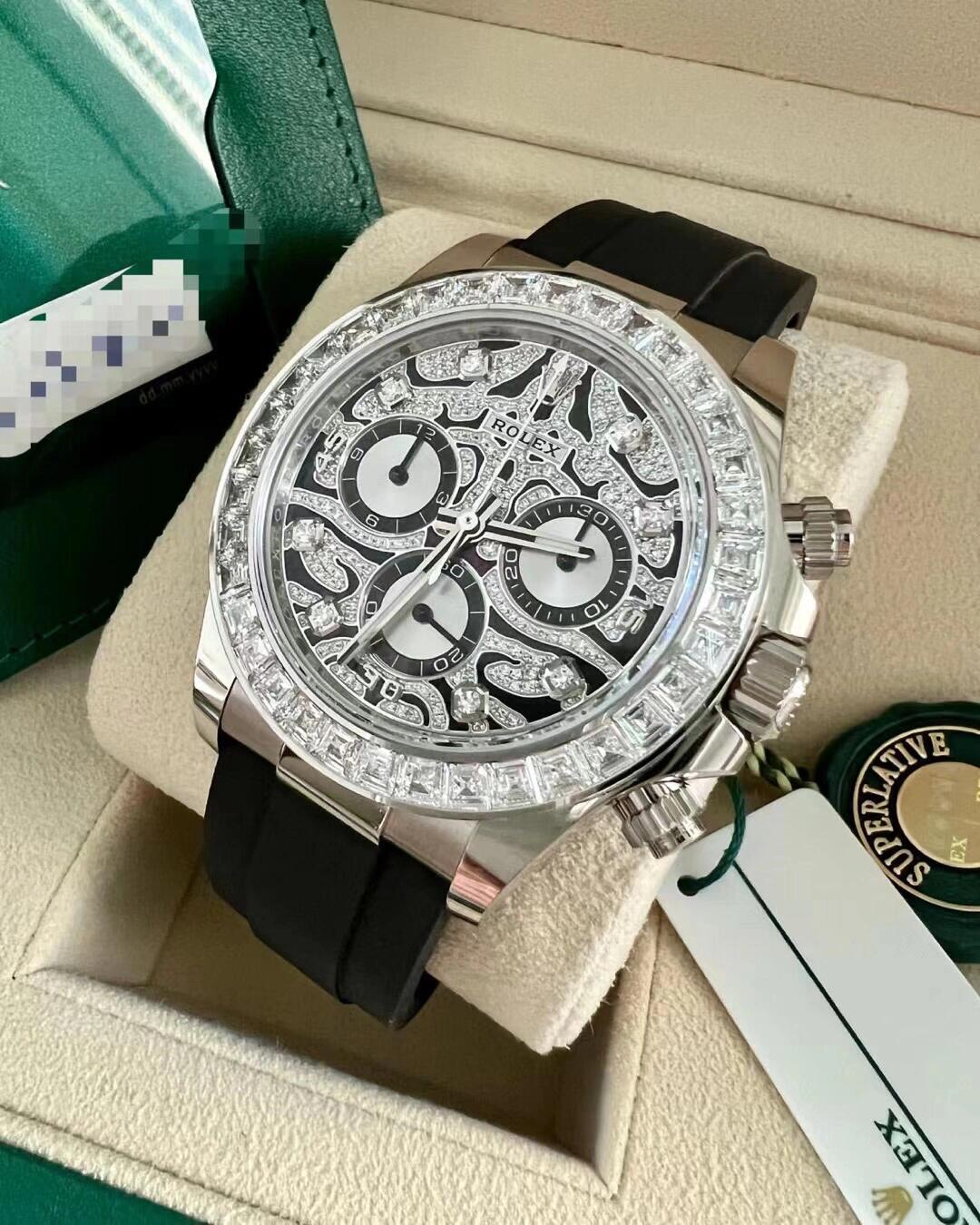 Rolex Daytona Eye of the Tiger White Gold 116589TBR(1:1 replica)