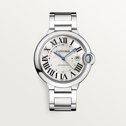 Cartier Ballon Bleu de Fake Cartier Watch 42mm Silver Dial Stainless Steel WSBB0049(1:1 replica)