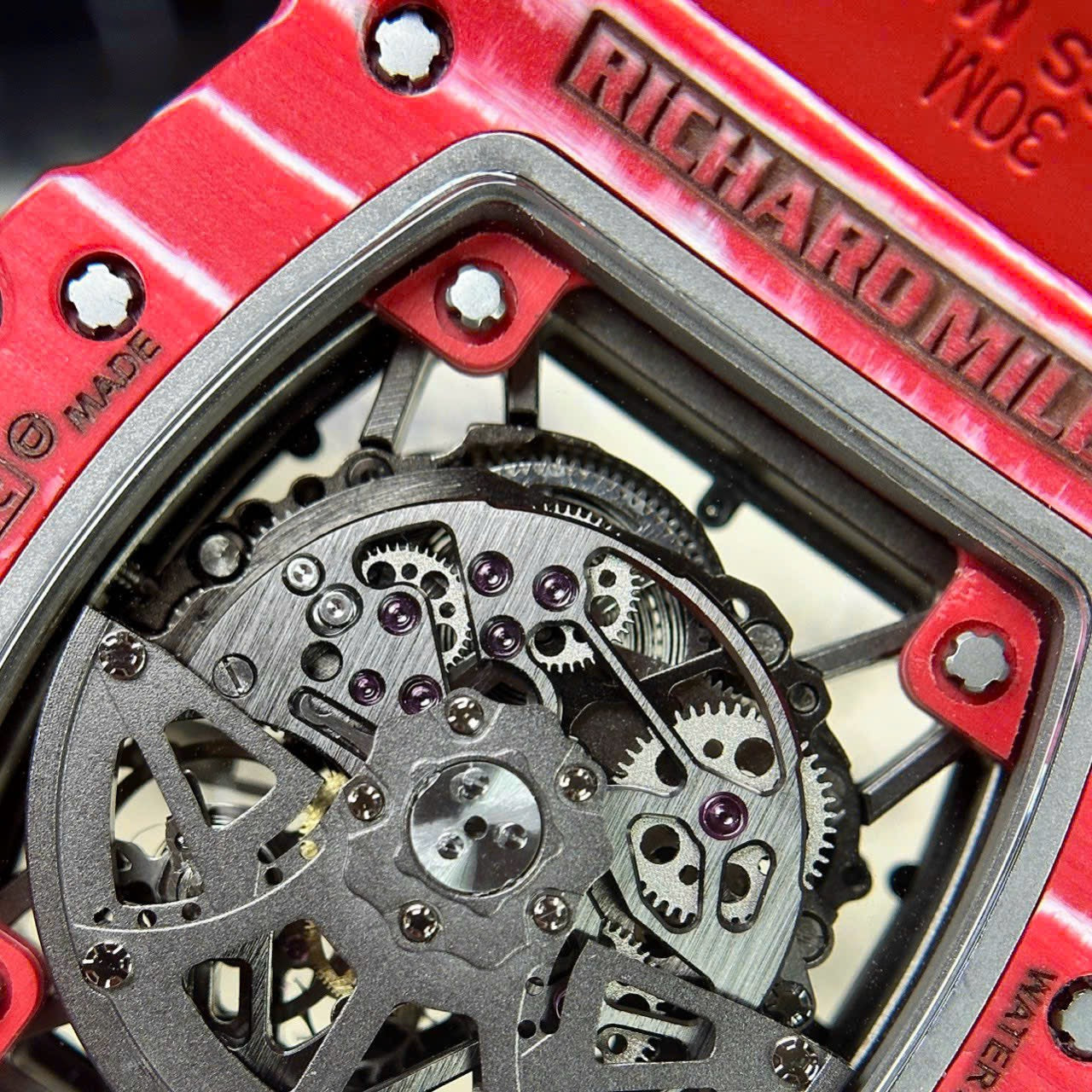 Richard Mille RM35-02 Replica 1:1 Watch Red Full Carbon BBR 45mm