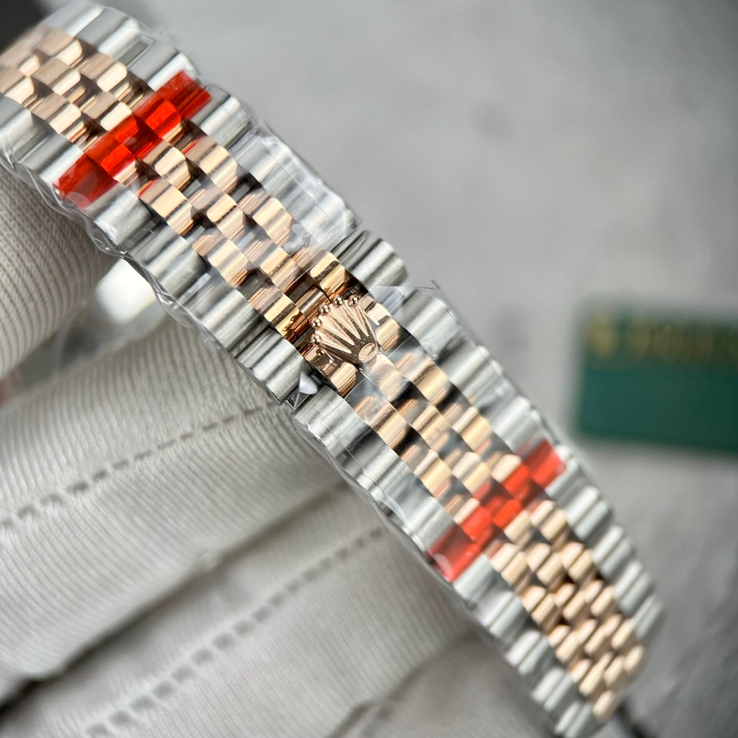 Rolex DateJust Replica Watch Flower Dial With Diamond Bezel 31mm