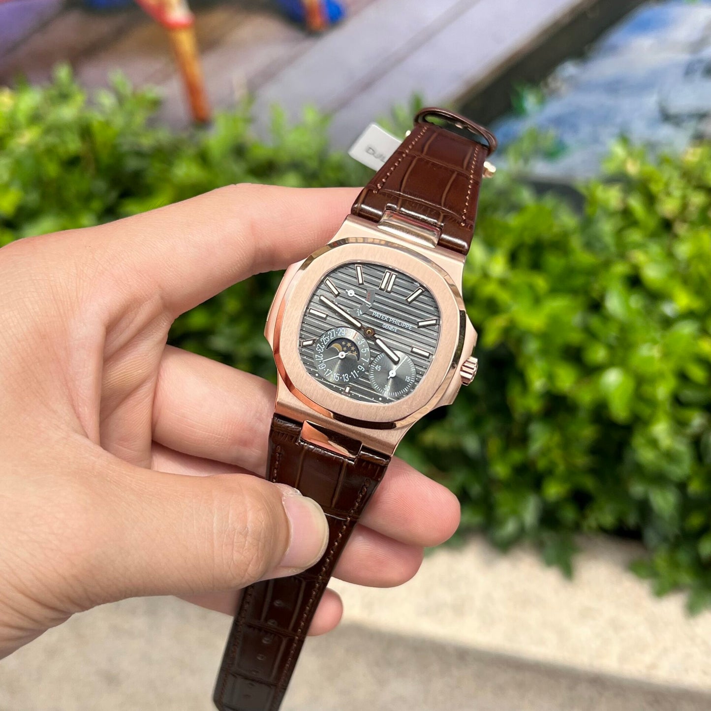 Patek Philippe Replica 1:1 Watch Nautilus 5712R Rose Gold Wrapped 18K GR Factory 40mm