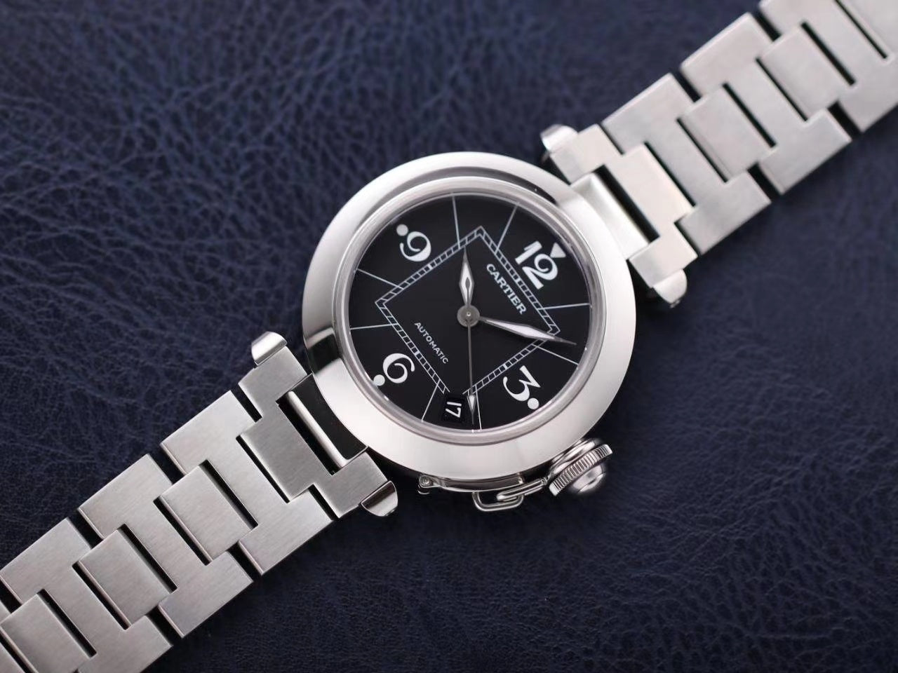 Cartier Pasha W31074M7 Ladies Automatic - Black(1:1 replica)