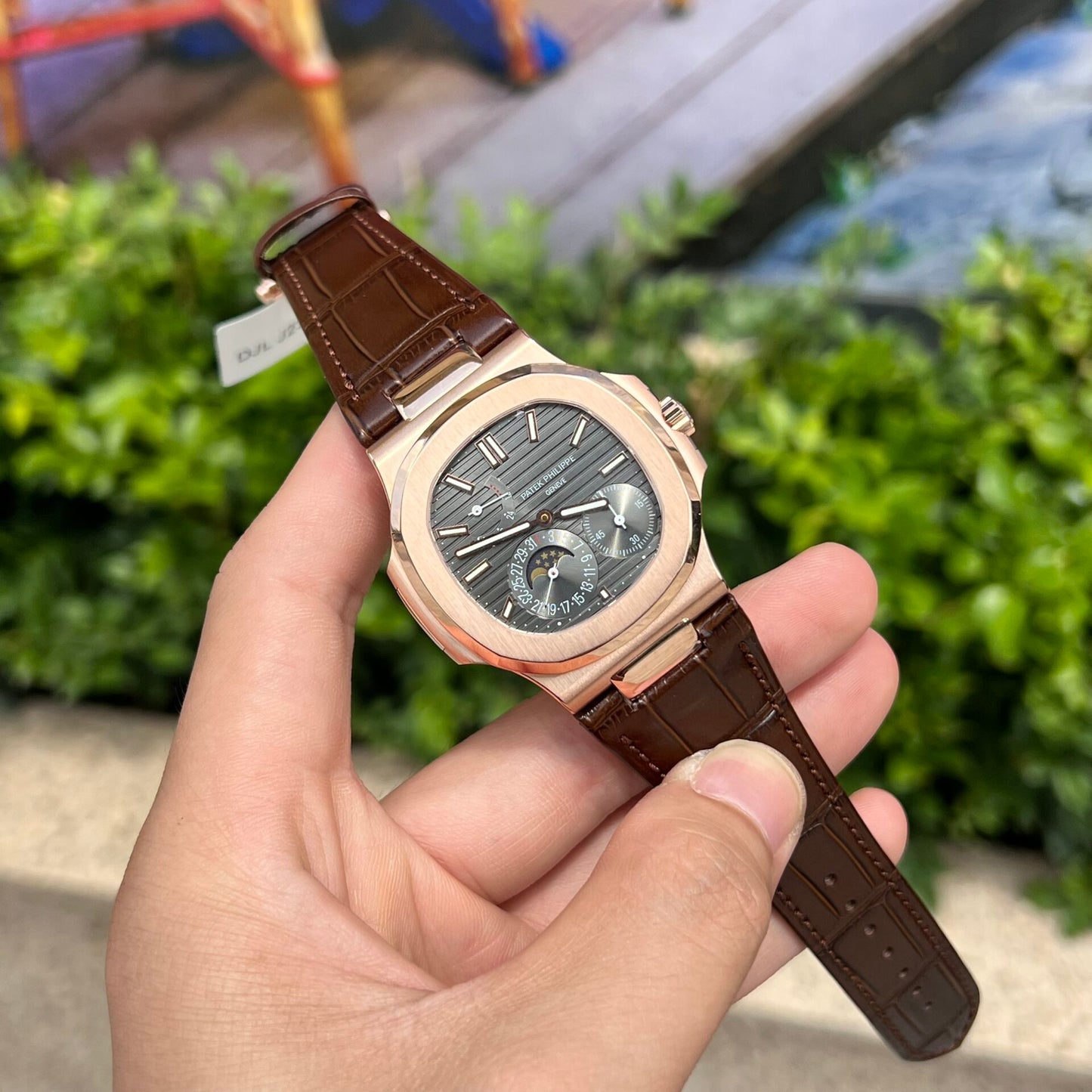 Patek Philippe Replica 1:1 Watch Nautilus 5712R Rose Gold Wrapped 18K GR Factory 40mm