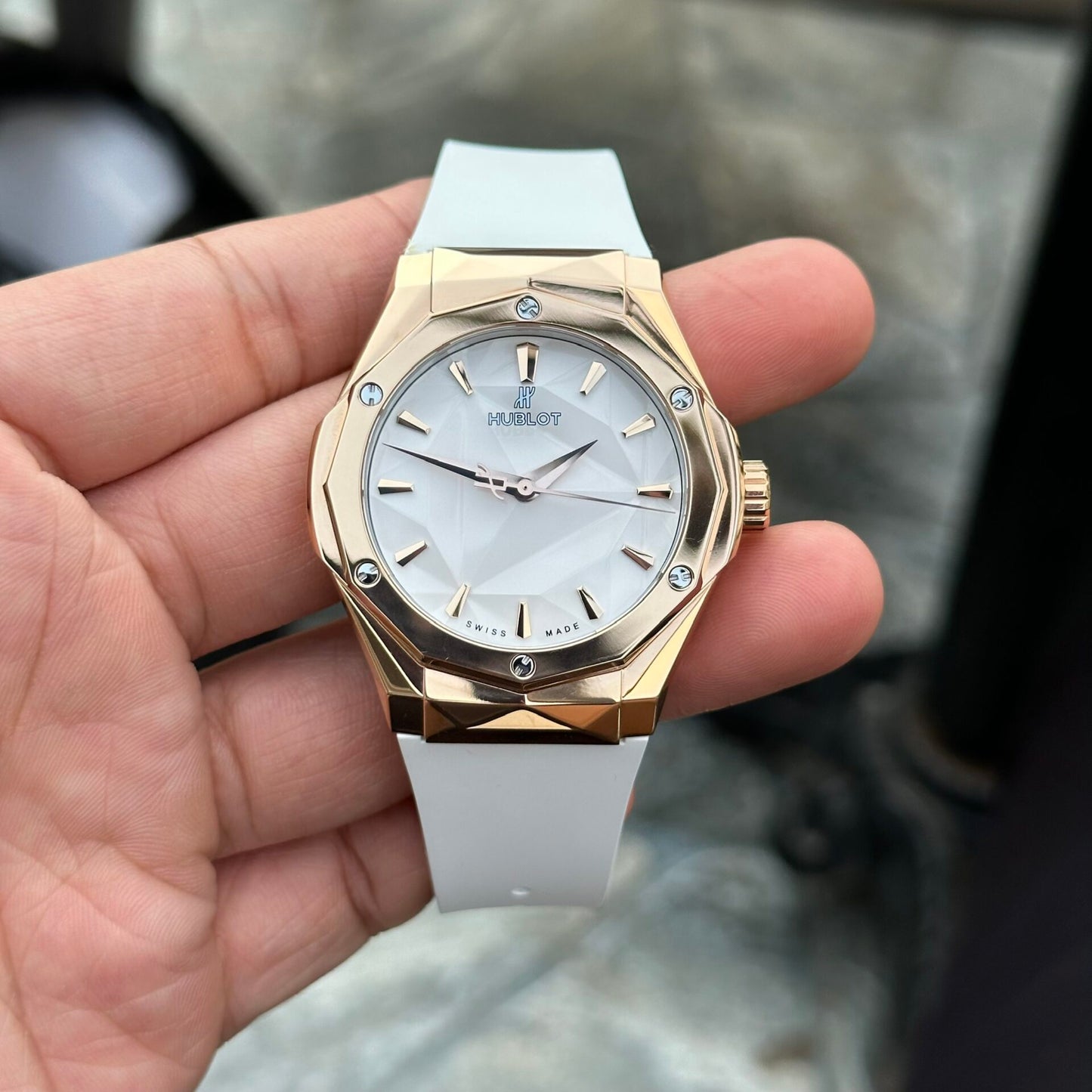 Hublot Replica Watch Orlinski King Gold White Dial APS Factory 40mm