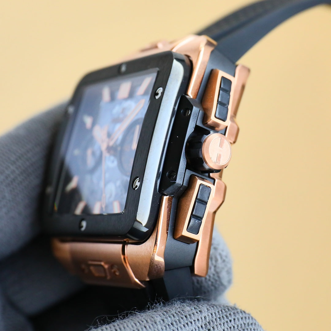 HUBLOT SQUARE BANG UNICO 45mm Rubber Strap(1:1 replica)