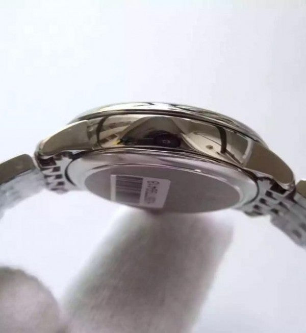 Replica Omega MKF De Ville 33mm Diamonds Markers White Dial SS Bracelet A2824