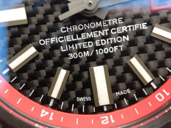 Replica Breitling Avenger GMT PVD GF Carbon Fiber Dial Red Rubber Strap A2836