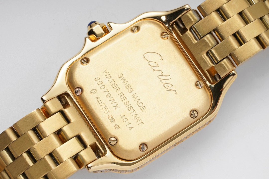 Cartier Cheetah Full of Diamonds Ladies 37MM-Golden(1:1 replica)