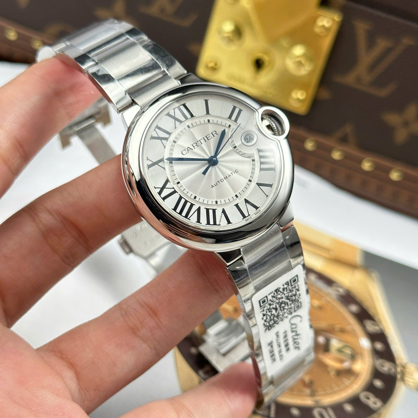 Cartier Ballon Bleu Replica Watches White Dial Automatic Movement AF Factory 40mm