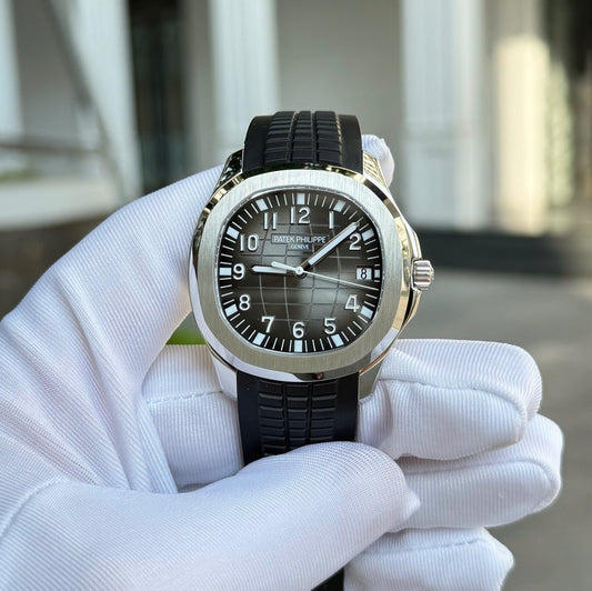 Patek Philippe Aquanaut 5167 Knock Off Watches Gray Dial Rubber Strap Custom BBF Factory 40mm