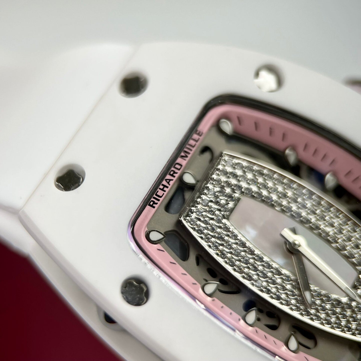 Richard Mille RM07-01 Ceramic Replica 1:1 Watch Rubber Strap 36mm