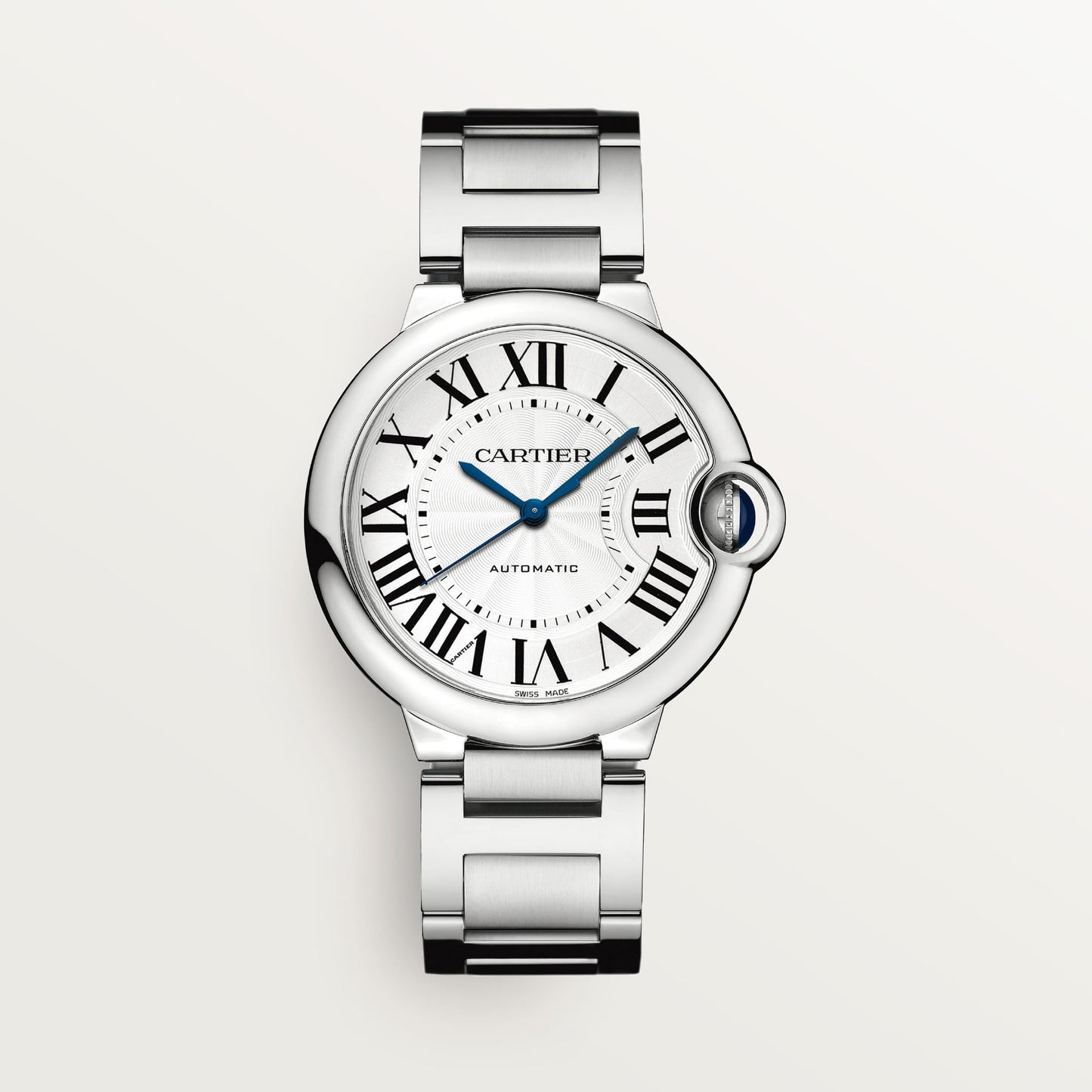 Fake Cartier Watch Ballon Bleu de Cartier Steel 36mm Silver Dial WSBB0048 mechanical movement 3KF(1:1 replica)