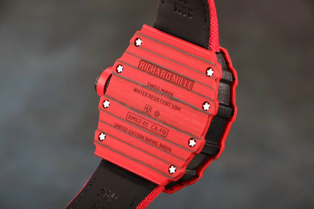 Richard Mille Best Replica Watch RM12-01 Tourbillon Carbon Red 40mm