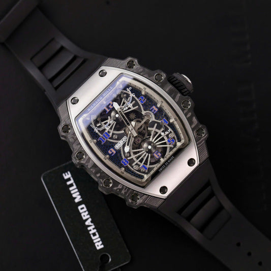 Richard Mille RM21-01 Tourbillon Best Replica Watch Rubber Strap 45mm