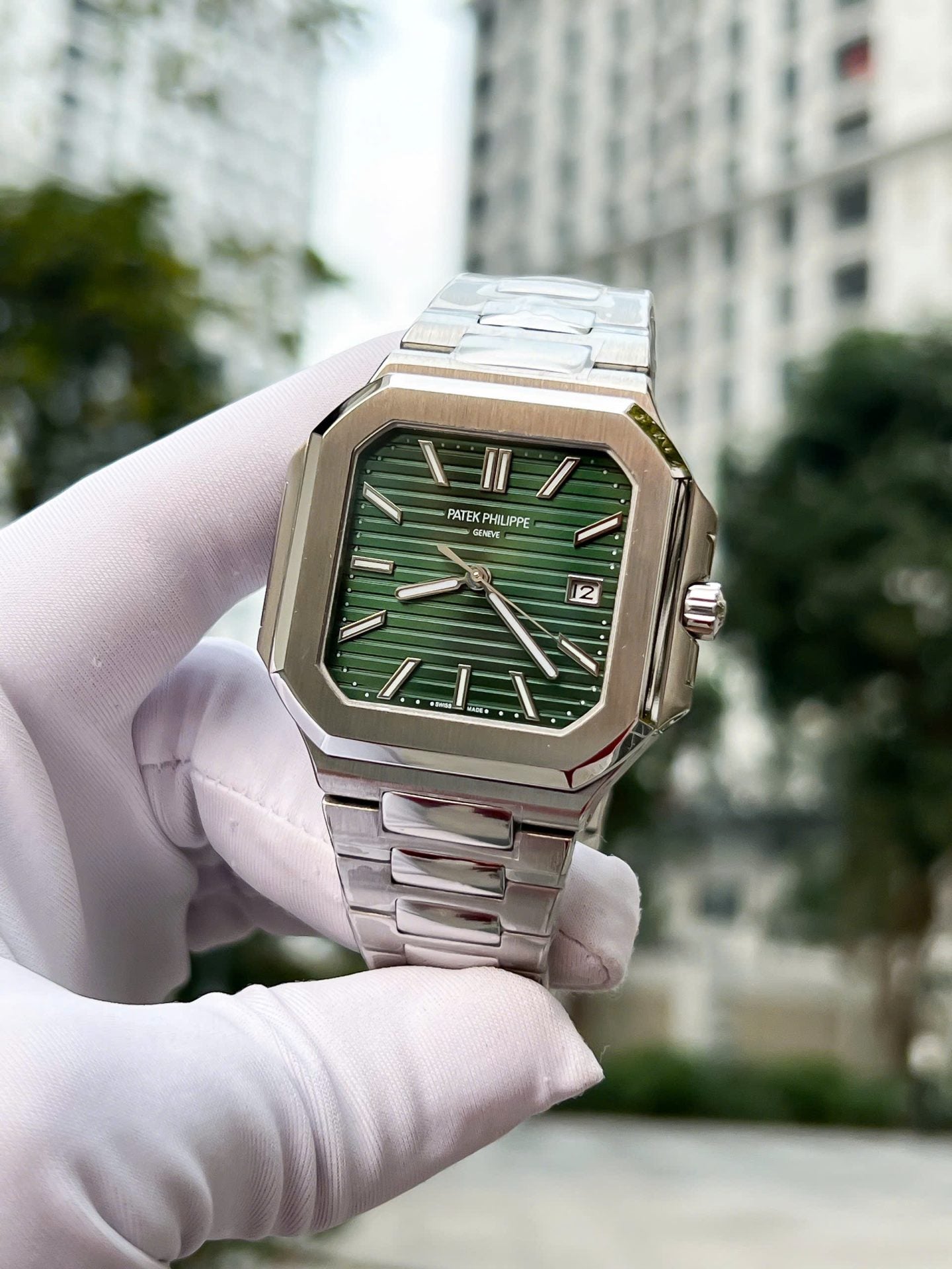 Patek Philippe Best Replica Watch Cubitus 5821 Green Dial 45mm