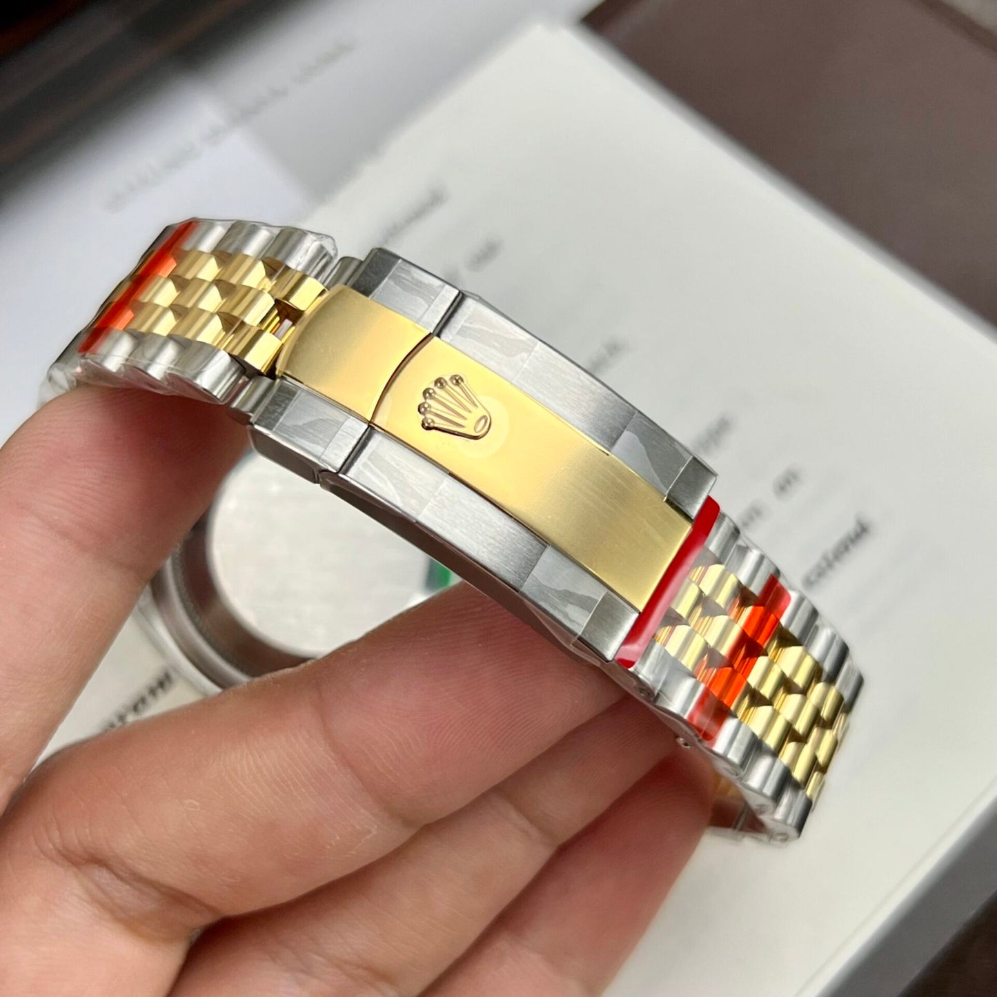 Rolex DateJust Replica Watch Yellow Dial EW Factory 36/41mm