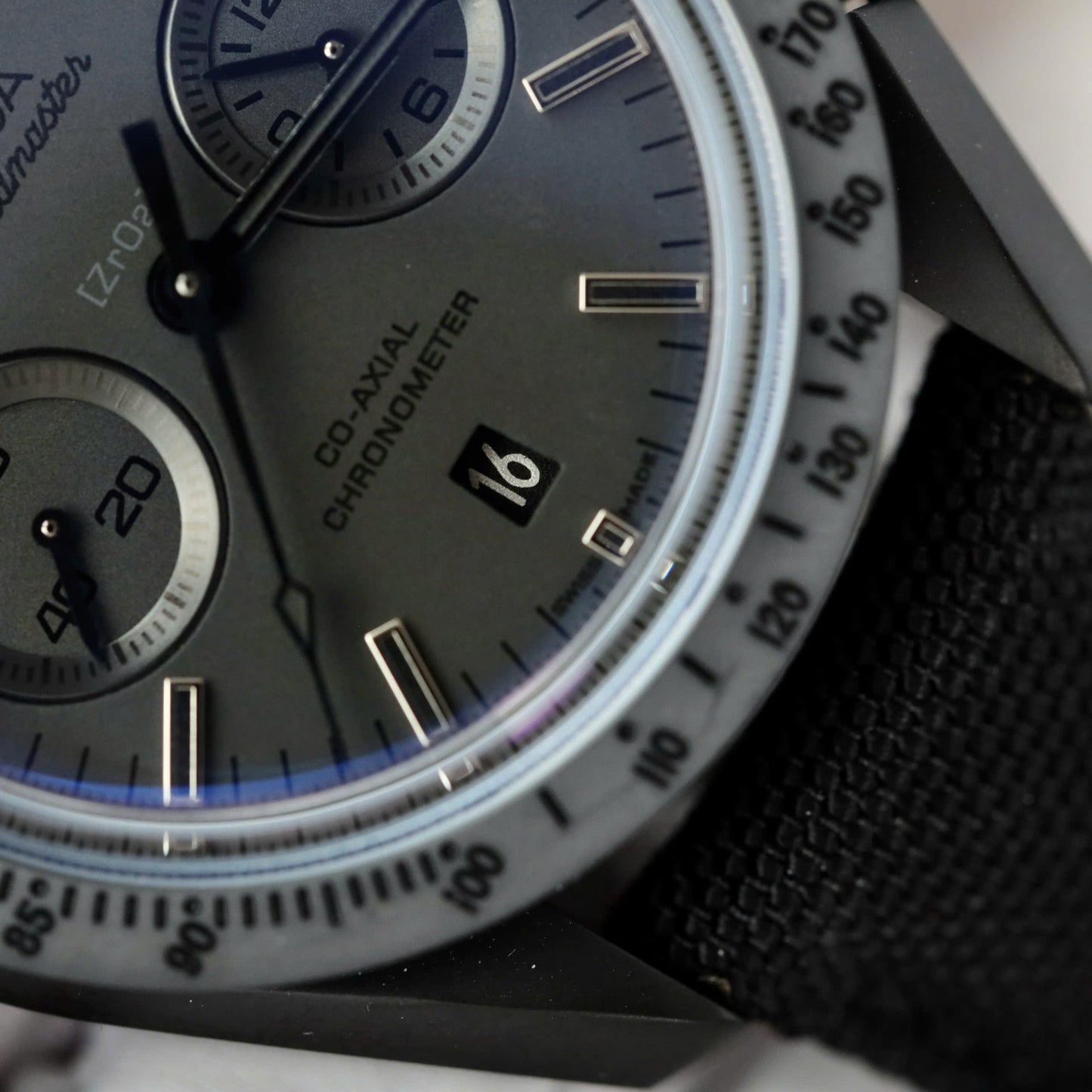 Omega Replica Watch Speedmaster Black Ceramic OM Factory 44mm