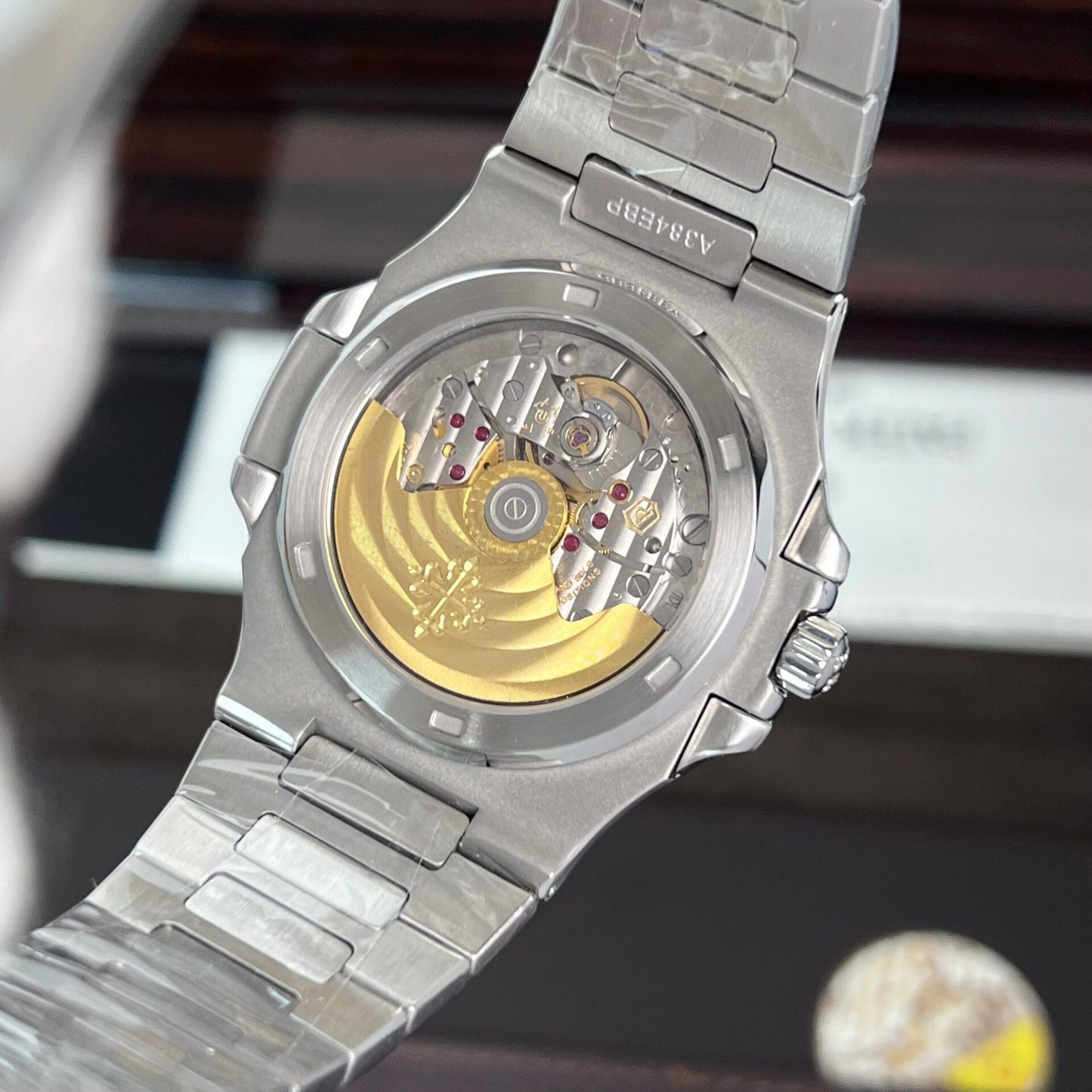 Patek Philippe Nautilus 5723 Replica 1:1 Watch Gray Dial Blue Diamond 40mm