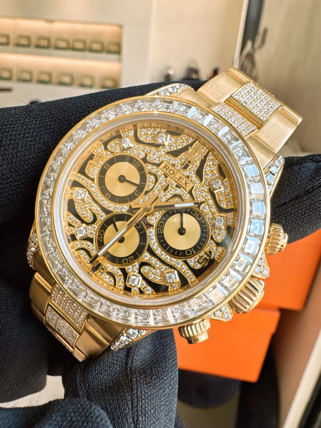 Rolex Daytona Eye of the Tiger Yellow Gold 116598TBR(1:1 replica)