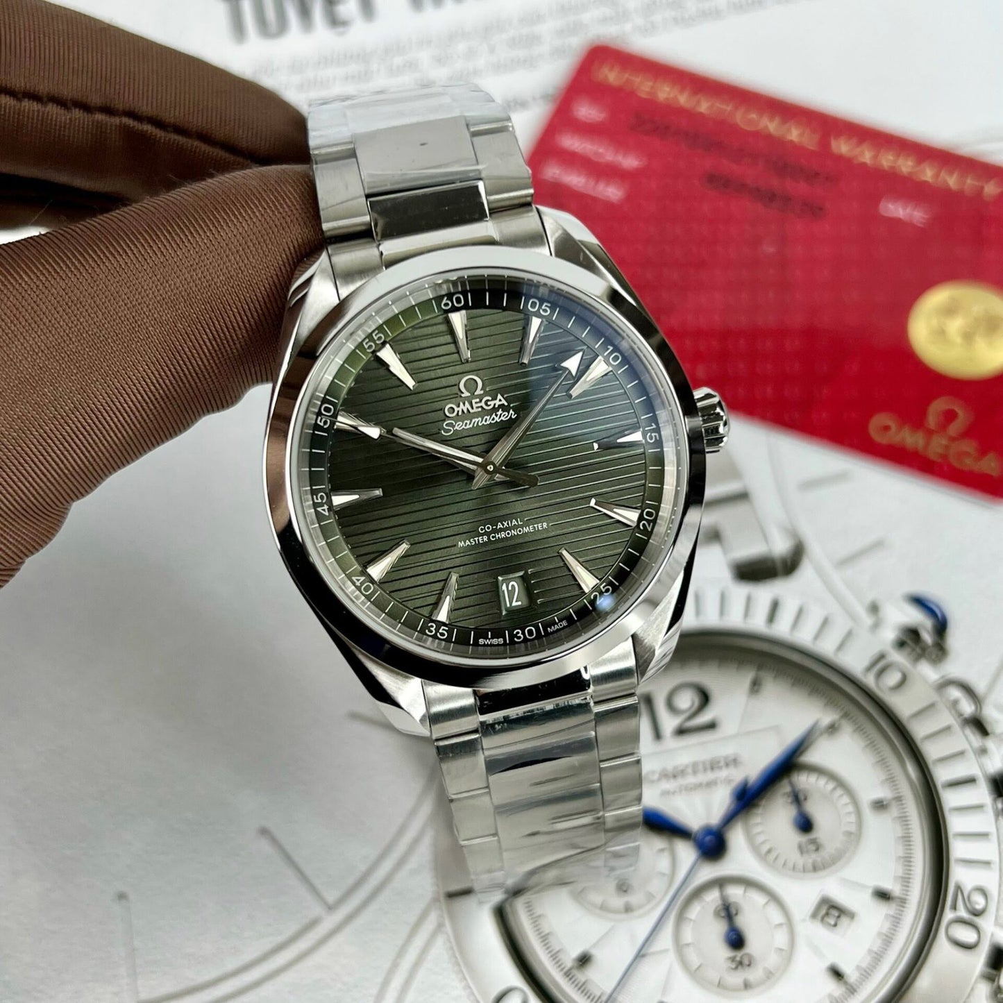 Omega Replica 11 Watch Seamaster Aqua Terra Green Dial Factory VS 41mm