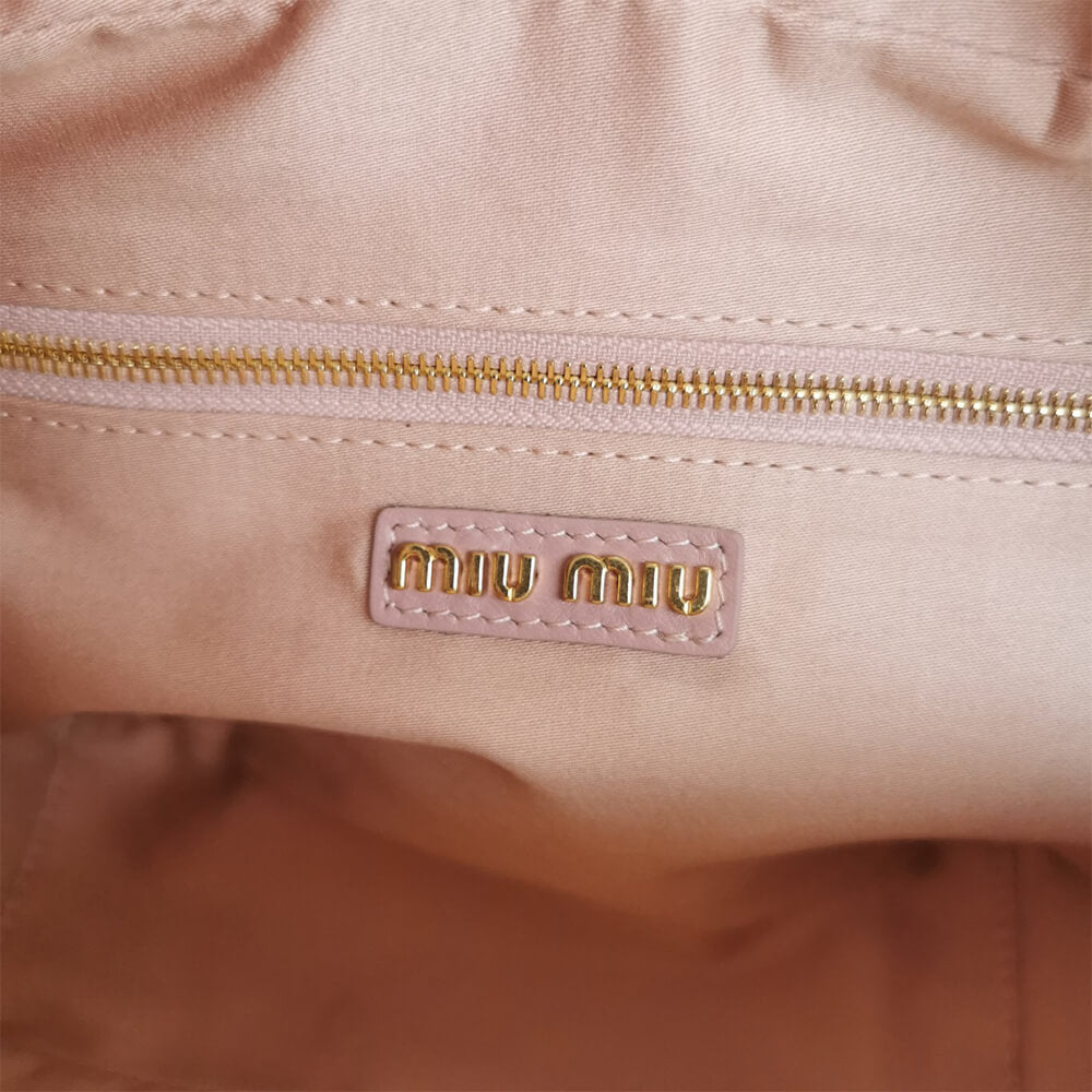 Matelasse nappa leather top-handle bag