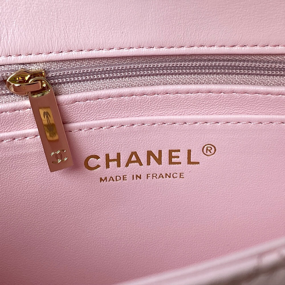 CHANEL Mini Classic Handbag With Top Handle