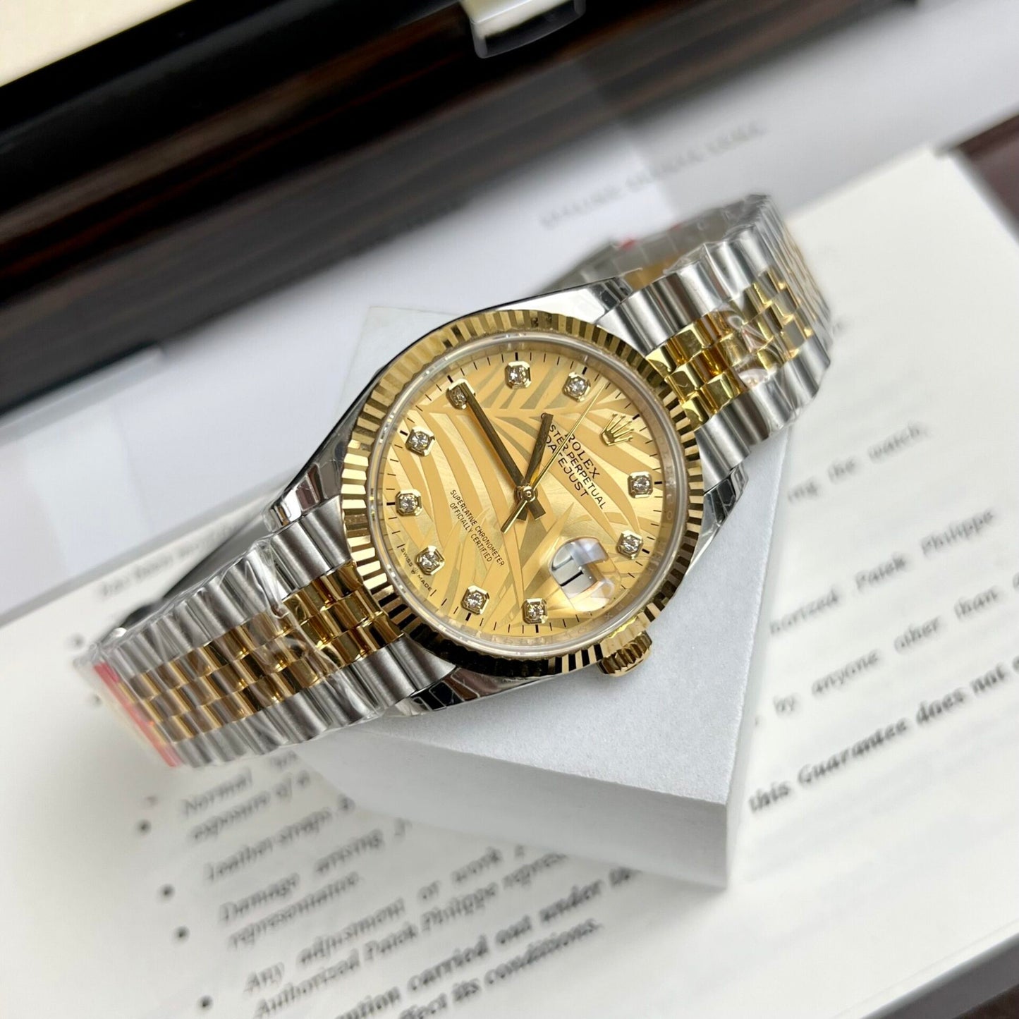 Rolex DateJust Fake Watch Demi Gold Jubilee Strap EW Factory 36/41mm