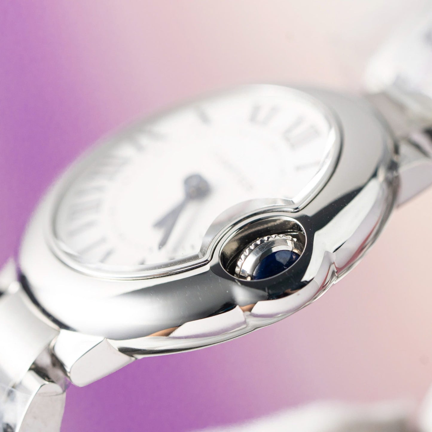 Cartier Ballon Bleu Women s Replica Watch Swiss Quartz Movement Metal Strap 28mm