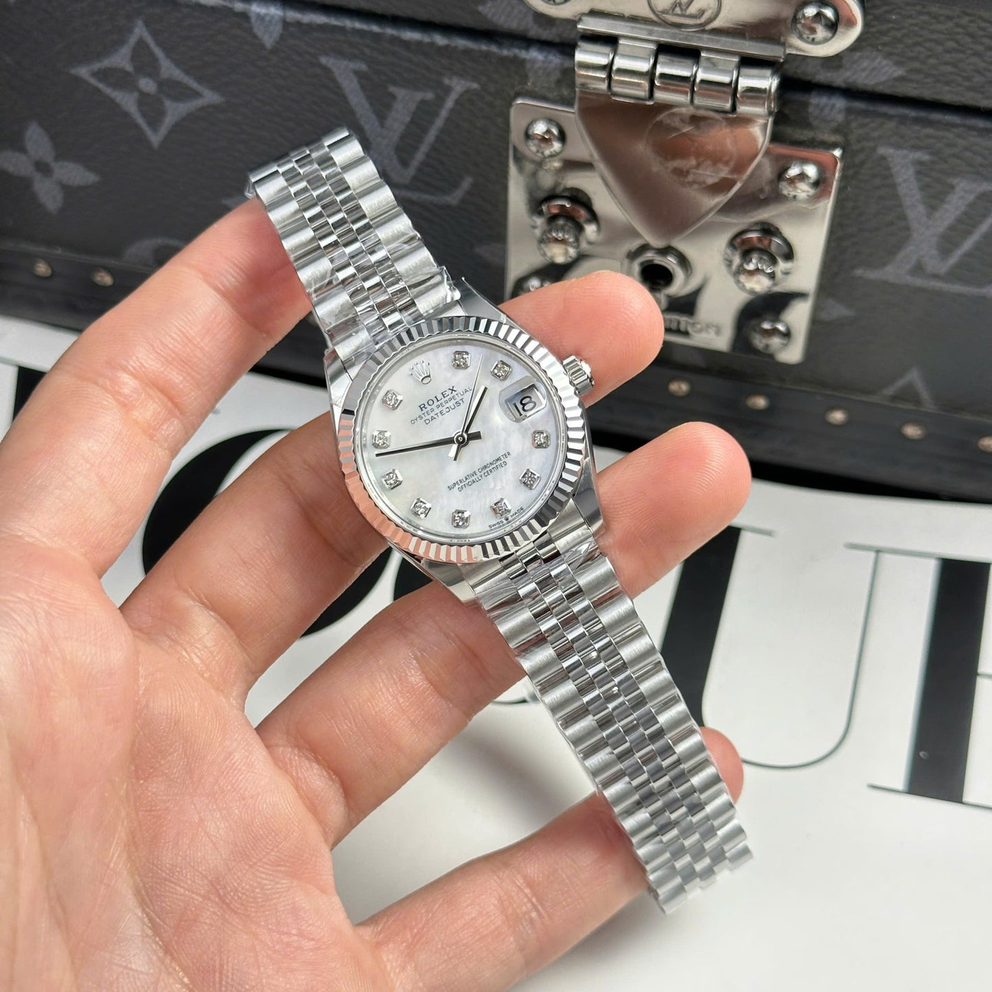 Rolex Best Copies Watch DateJust Dial Mother Of Pearl THB Factory 31mm