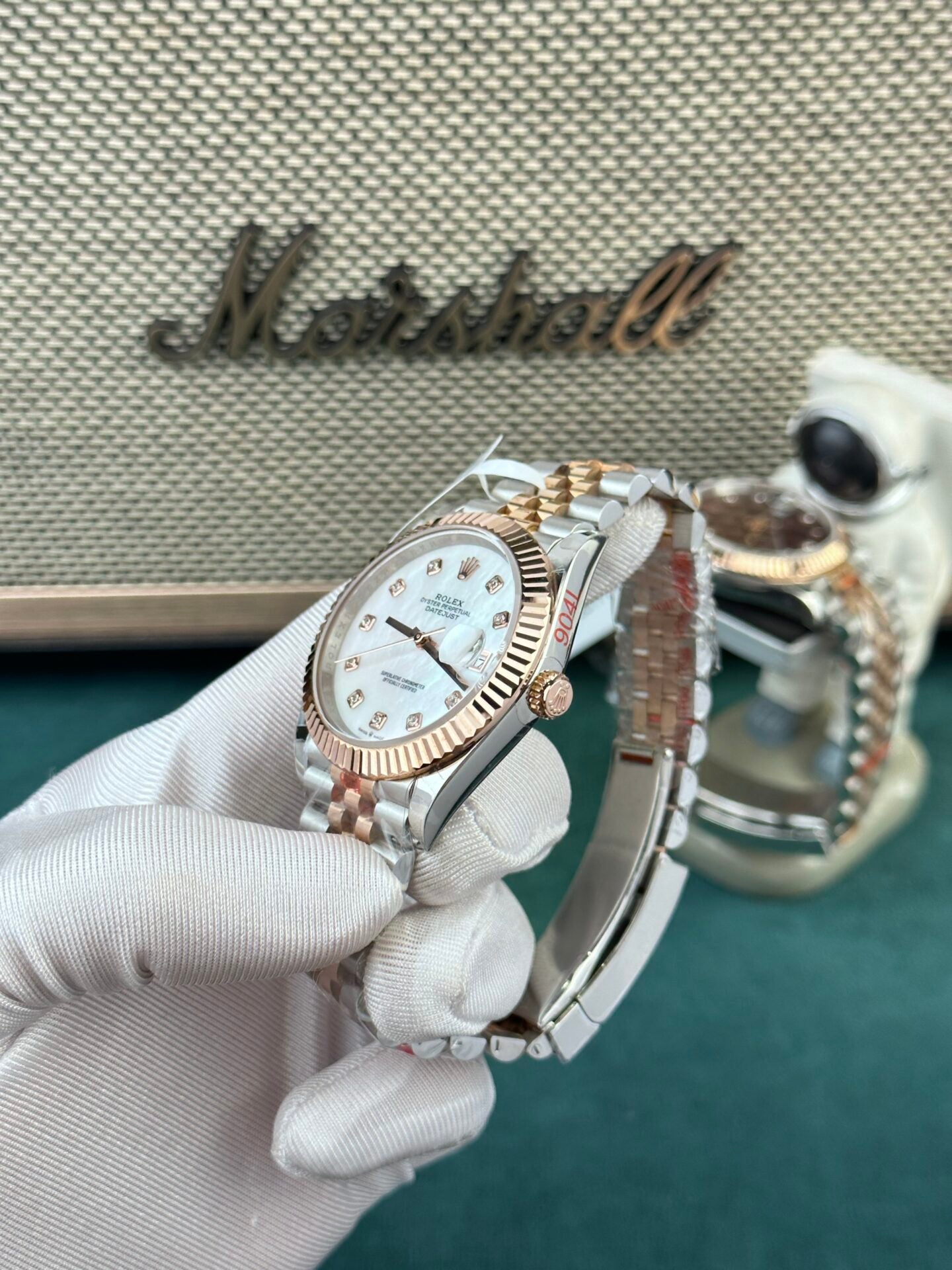 Rolex Replica 11 Watch DateJust Rose Gold Wrapped Mother-of-Pearl Dial GM Factory 36mm