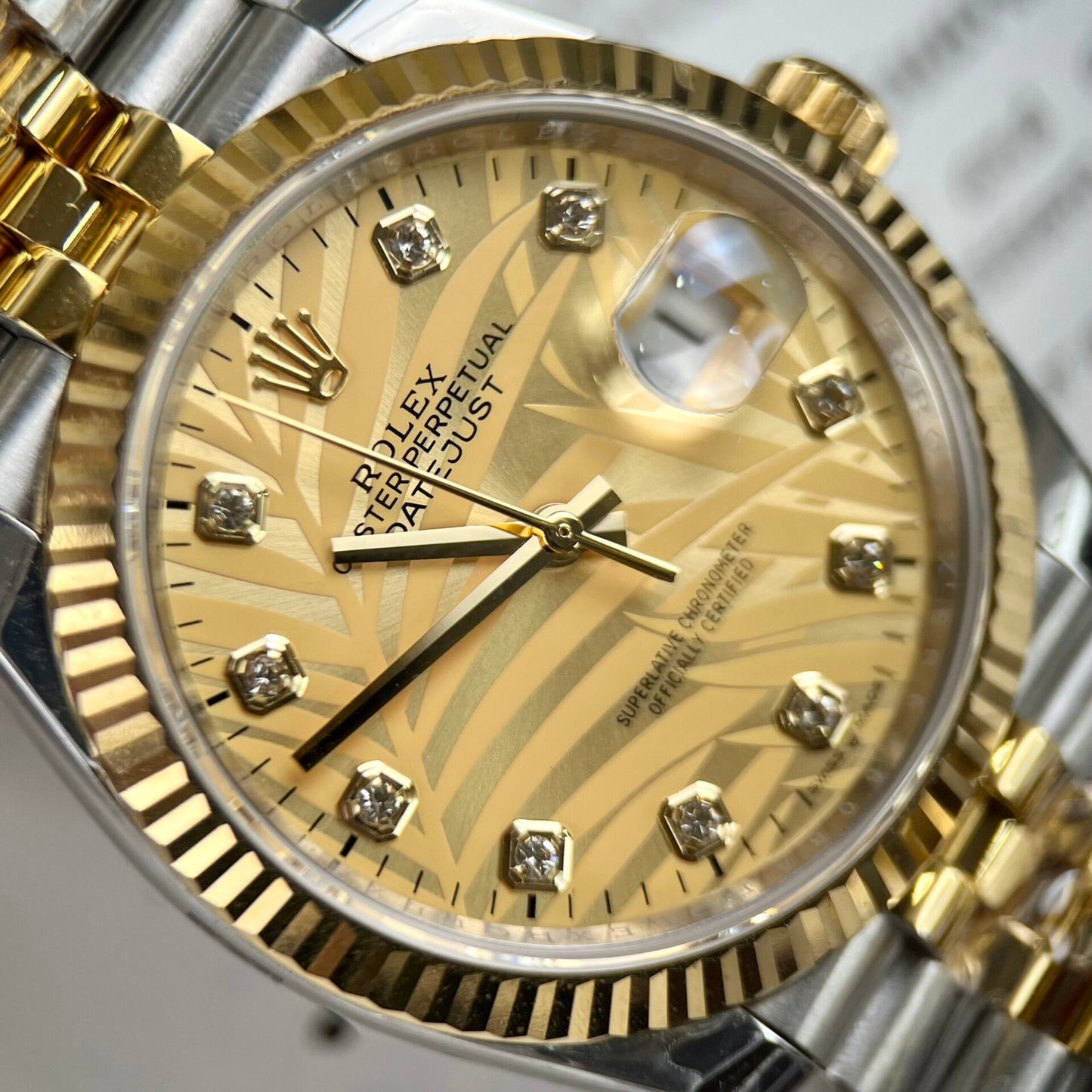 Rolex DateJust Fake Watch Demi Gold Jubilee Strap EW Factory 36/41mm
